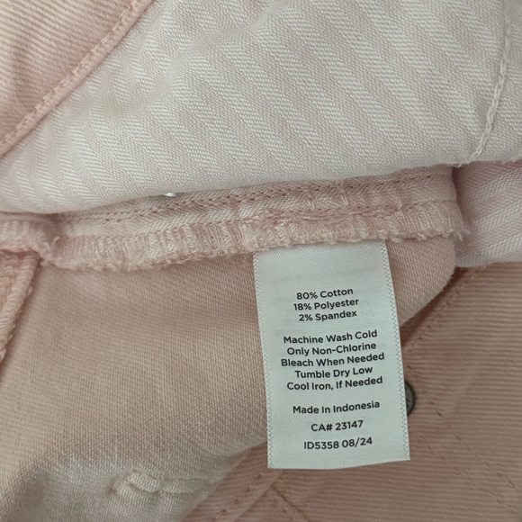 Talbots Slim Ankle Jeans Women’s Size 12 Petite Pink Ballet - Picture 6 of 6